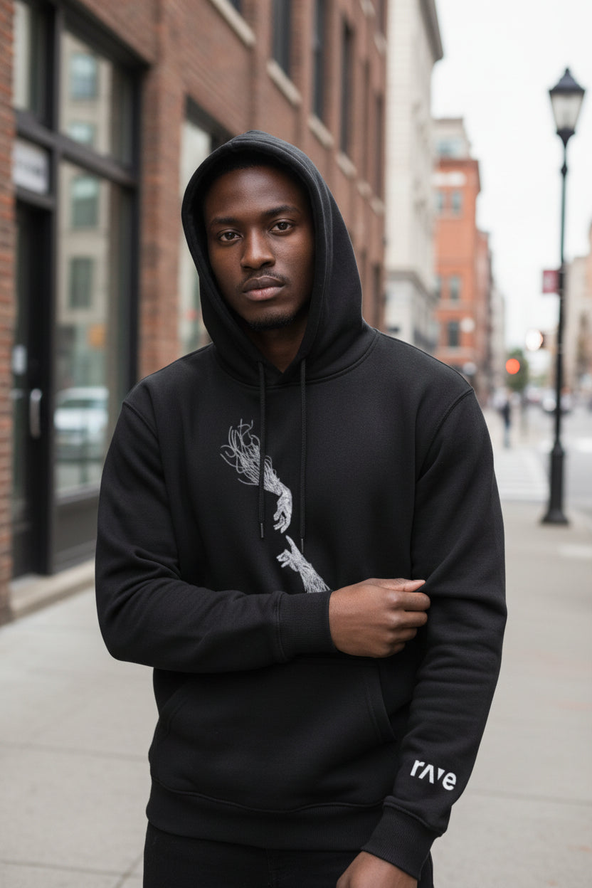 Hoodie RAVE 100% coton