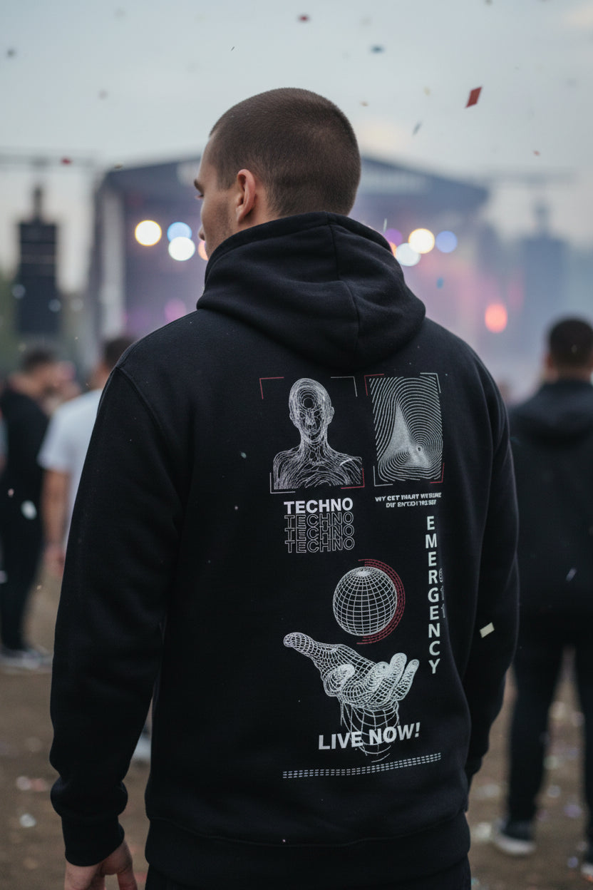 Hoodie RAVE 100% coton